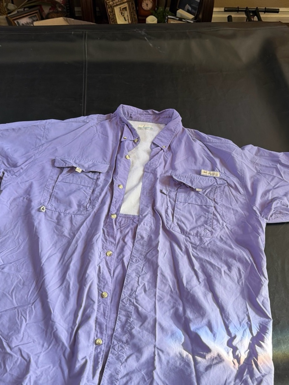 Men's Lightweight Lavender men’s Button-Down Shirt Jacket